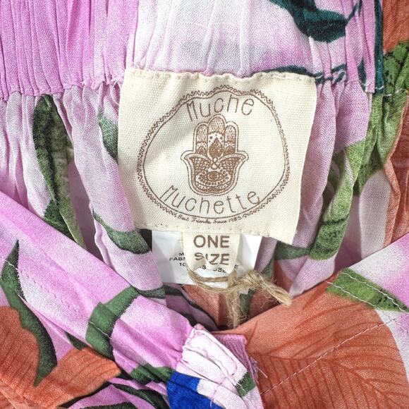 Muche et Muchette Tropical Flower Swim Cover Up Beach Skirt Size OS - Picture 4 of 10